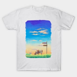 The digital painted rural nature (2nd version) T-Shirt